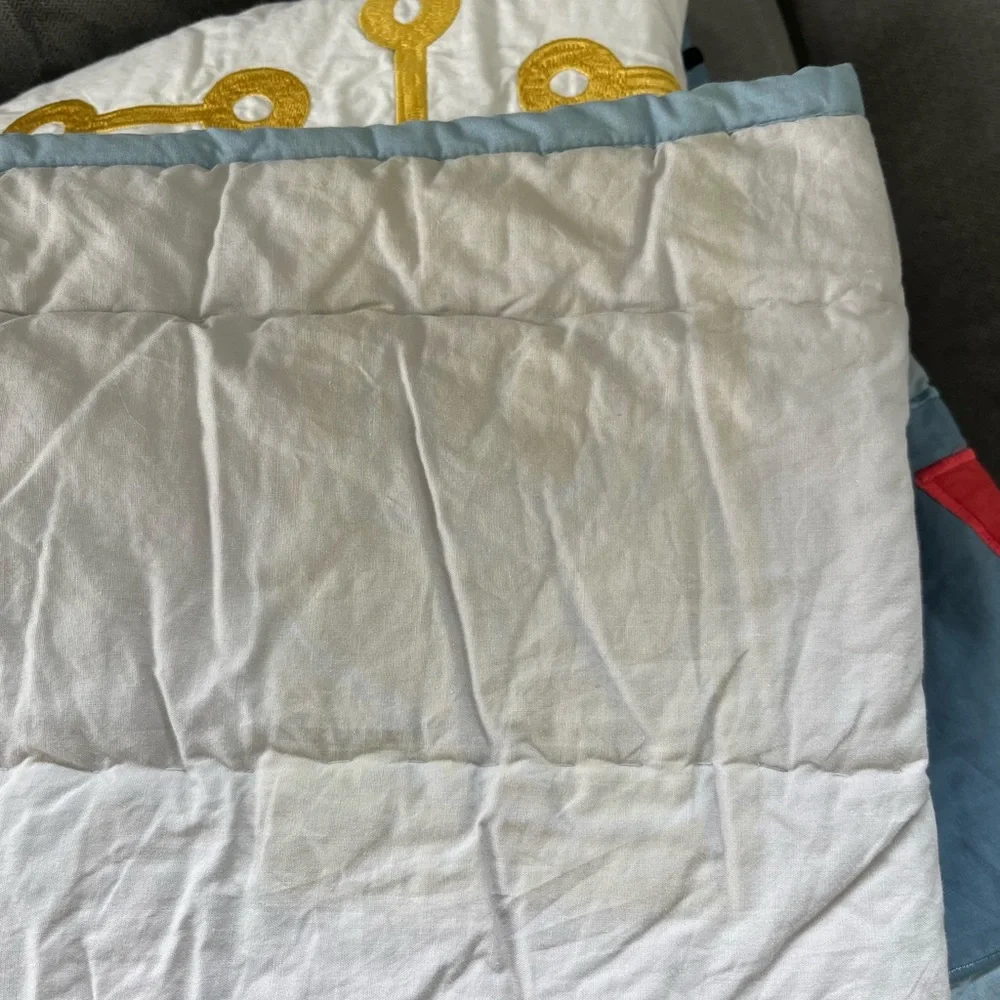 Crate & Barrel Robot Quilt and Shams
